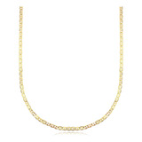 Corrente Piastrine 2mm 70cm Banho Ouro 18k Diaaurum