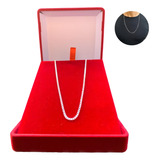 Corrente Prata 925 Masculina Cordão Fina 2mm Legítima