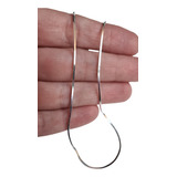 Corrente Rabo De Rato Quadrada 50 Cm Prata 925