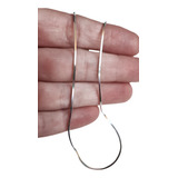 Corrente Rabo De Rato Quadrada 60 Cm Prata 925