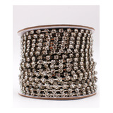 Corrente Strass Cristal Ss24 Prata 5 Metros Melhor Preço