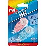Corretivo Em Fita Tris Mini 5M Tons Pastel Blister Com 2 Summit 688206 Multicor Pacote De 168