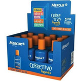 Corretivo Liquido 18 Ml Cx C 12 Unidades Original Mercur