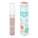 Corretivo Líquido Camuflagem Colorido Vizzela 5g
