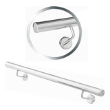 Corrimão De Parede Escada 1 Mt Em Aço Inox Polido Completo