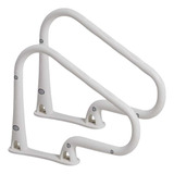 Corrimão Para Piscina Com Escada Igui Cor Branco