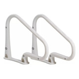 Corrimão Para Piscina Com Escada Igui Max Branco