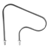 Corrimão Para Piscina De Aço Inox Polido Pequeno 90 Cm