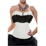 Corset Corpete Corselet Cinta Modeladora Branco