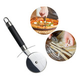 Cortador Carretilha Fatiador De Pizza Massas Inox Manual