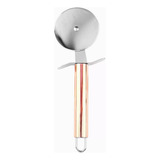 Cortador Carretilha Pizza Massas Pastel Em Inox Rose Kehome Cor Rose Gold