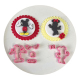 Cortador Casal De Ratinhos Para Decorar Mickey Minnie