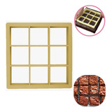 Cortador De Brownie Bolos Tortas 9 Cavidades Corte Facil