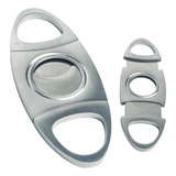 Cortador De Charuto Metal Duplo Profissional Aço Inoxidavel