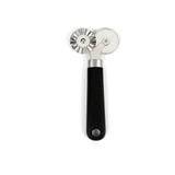 Cortador De Massa Duplo Pastel Pizza Carretilha Em Inox