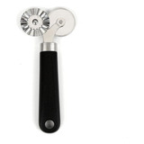 Cortador De Massa Duplo Pastel Pizza Carretilha Em Inox