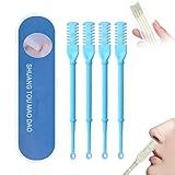 Cortador De Pelos Nasais 2 Em 1 Aparador Manual De Pelos Do Nariz Aparador De Pelos De Nariz Giratório De 360 Com Coletor De Orelha Faca Dupla Face Para Homens E Mulheres Ferramenta De Remoção De