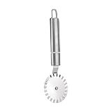 Cortador De Pizza Inox 20cm Linha Profissional Carretilha Serrilhada Para Massa Pastel E Pizza