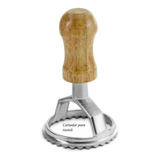 Cortador De Ravioli Massas Em Madeira E Alumínio 11 X 6cm