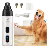 Cortador De Unha Pet Cachorro Gato Recarregável C 2 Lixas Cor Branco