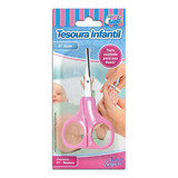 Cortador De Unhas Ponta Curva Art Baby Tesoura 9 5cm Aço