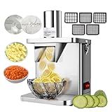 Cortador Elétrico De Vegetais Ralador Comercial Cortador De Frutas Cortador De Frutas E Legumes Aço Inoxidável Com Redes De Lâminas De Tamanhos Diferentes