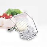 Cortador Fatiador De Ovos Aço Inox Ovo Cozido 8 Tiras