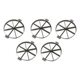 Cortador Kit 5 Uni Marcador D Tortas Bolos 8 Pedaçs Em Inox