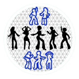 Cortador Kit Balada Dança Discoteca 5 Cm