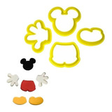 Cortador Kit Ratinho Mouse Bolo Confeitaria Biscuit 4 Pcs