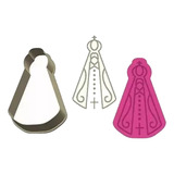Cortador Marcador Biscoito Nossa Senhora Santa 5 Cm