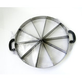 Cortador Marcador De Bolo Pizza Torta Pudim 10 Pedaços Inox