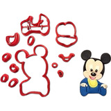 Cortador Mickey E Minnie Baby Modular
