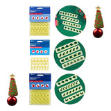 Cortador Miniatura Natal Kit Réguas Apliques Massas Bluestar