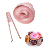 Cortador Modelador Prático De Donuts Com Pinça P Mergulhar