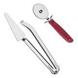 Cortador Para Pizza Profissional Pegador De Pizza Tramonti Cor Vermelho