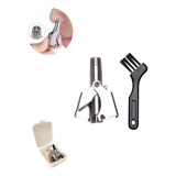 Cortador Pelos Nariz Portátil Aparador Manual Aço Inox