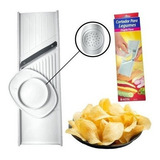 Cortador Ralador Fatiador De Batata Chips Legumes Lamina Aço