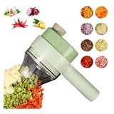 Cortador Triturador Elétrico Multifuncional Vegetais Carne Cor Verde