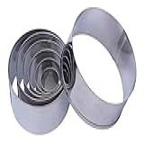 Cortadore Redondo Liso 7pçs Inox Para Massas E Biscoito
