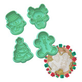 Cortadores Biscoito Natal 4 Peças 5 Cm