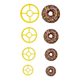 Cortadores De Donuts Rosquinhas Redondo 4 5 6 E 7cm Kit 4 Pç