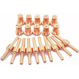 Corte Plasma Tocha Pt31 Consumível Bico Eletrodo Longo Kit 20 Pçs