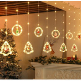 Cortina 130 Leds 5estrela 5arvoré Figuras Natalinas
