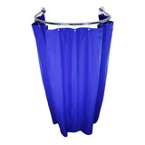 Cortina 2 90x1 90 Provador Lojas Arco Ou L Com Ganchos Full Cor Azul Royal