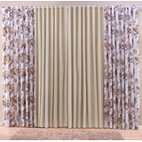 Cortina 4 00m Larg X 2 40m Alt Quarto Ou Sala Estampada