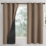 Cortina Blackout Corta Luz Blecaute 2 80 X 1 60 Sala quarto Cor Avelã