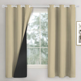 Cortina Blackout Corta Luz Blecaute 2 80 X 1 60 Sala quarto Cor Creme