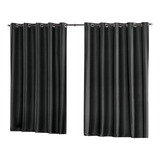 Cortina Blackout Em Tecido 2 80 X 1 80 Corta Luz 100 Cor Preto