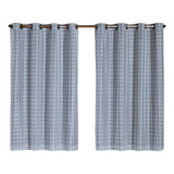 Cortina Blackout Pvc Cinza Tecido Voil Xadrez 2 0 M X 1 4 M